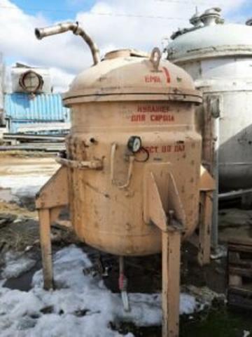 Реактор нержавеющий (сборник) ,объем — 1 куб.м., рубашка